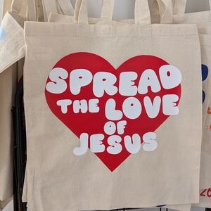 Spread the Love of Jesus tote bag